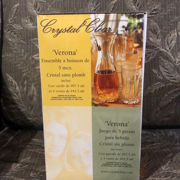 Crystal clear 5 pcs Beverage Set - Picture 4 of 6